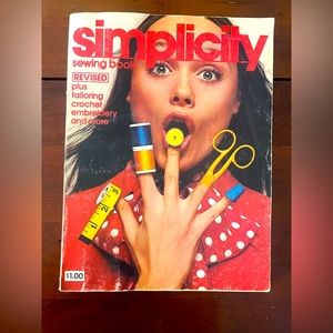 VTG 1972 Simplicity Sewing Book Magazine (256 pg) Encyclopedia of Sewing How To